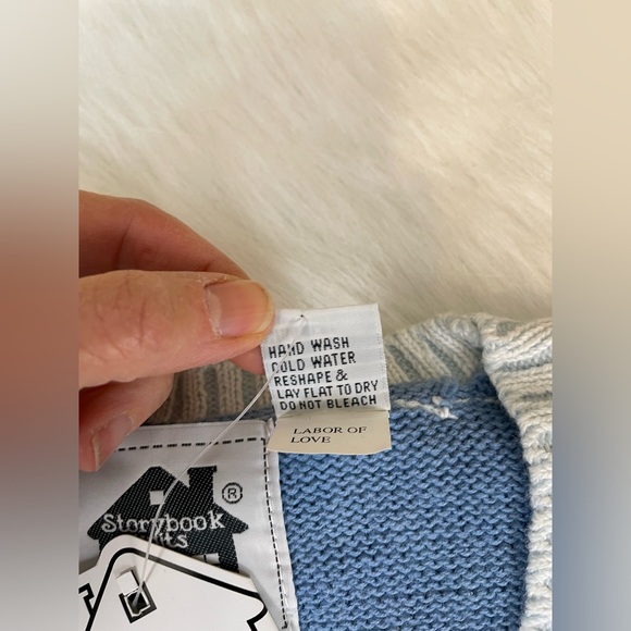 New Storybook Knits Labor of Love Colorful Graphic Knit Cardigan M - Picture 9 of 16